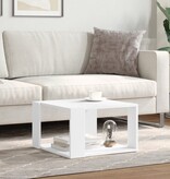 VidaXL Salontafel 51,5x51,5x30 cm bewerkt hout wit