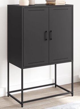 VidaXL Tv-meubel 100,5x39x60,5 cm staal olijfgroen