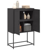 VidaXL Tv-meubel 100,5x39x60,5 cm staal olijfgroen