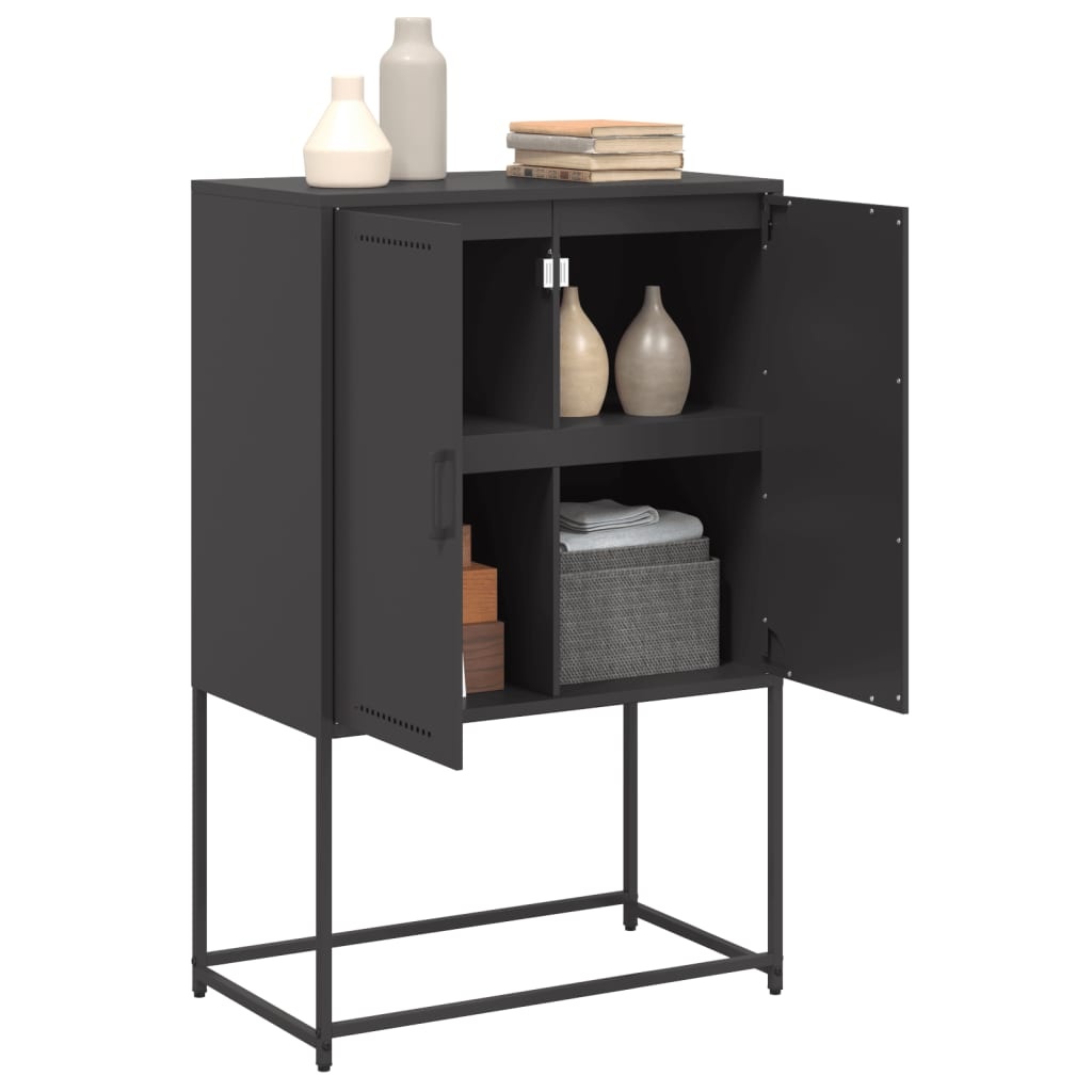 VidaXL Tv-meubel 100,5x39x60,5 cm staal olijfgroen