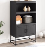 VidaXL Hoge kast 68,5x38,5x107 cm staal roze