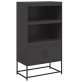 VidaXL Hoge kast 68,5x38,5x107 cm staal roze
