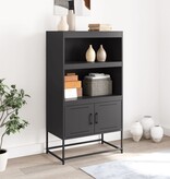 VidaXL Hoge kast 68,5x38,5x107 cm staal roze