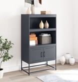 VidaXL Hoge kast 68,5x38,5x123,5 cm staal antracietkleurig