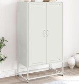 VidaXL Hoge kast 68,5x38,5x123,5 cm staal roze