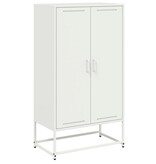 VidaXL Hoge kast 68,5x38,5x123,5 cm staal roze