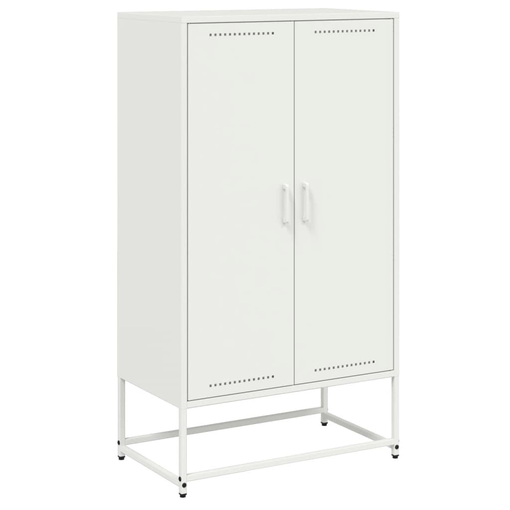 VidaXL Hoge kast 68,5x38,5x123,5 cm staal roze