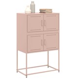 VidaXL Dressoir 68,5x38,5x107 cm staal roze