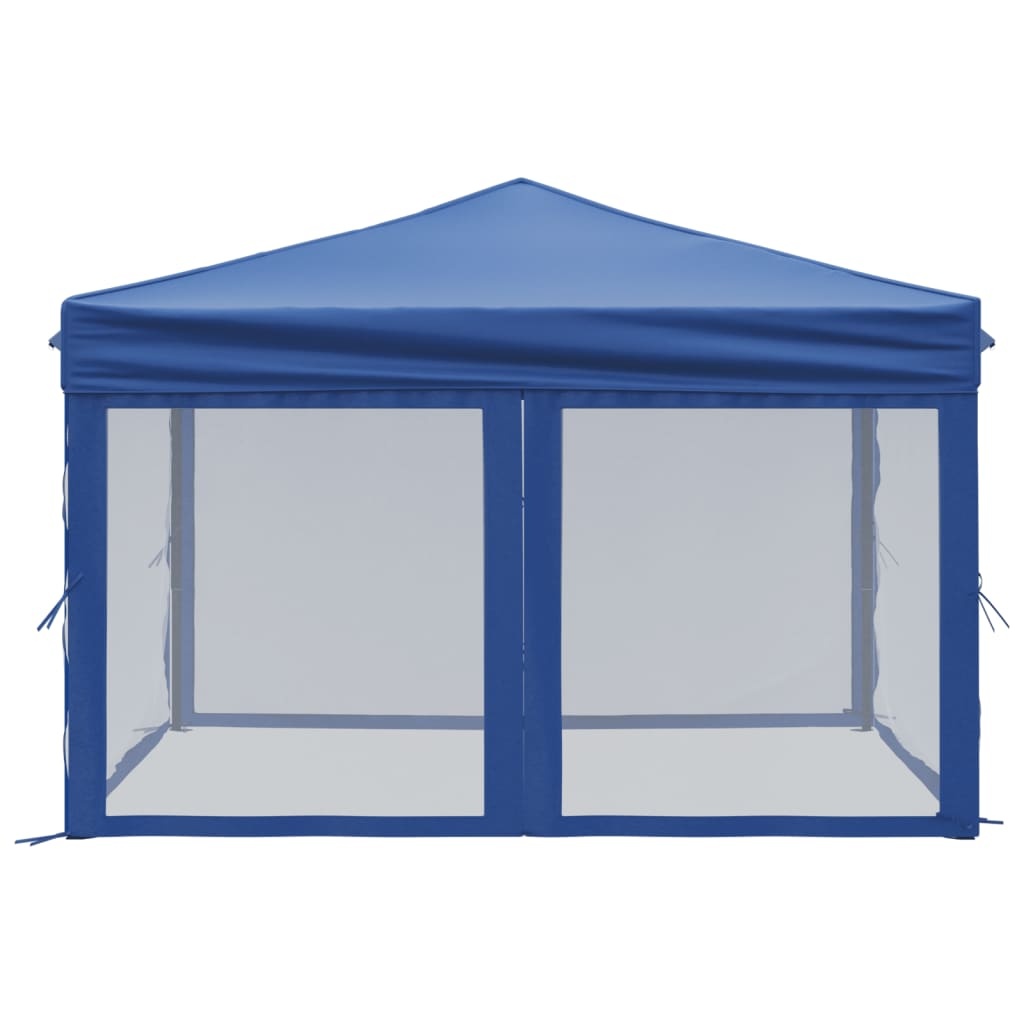 VidaXL Partytent inklapbaar met zijwanden 3x3 m blauw