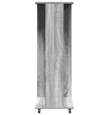 VidaXL Kledingkast met wielen 102x38x110 cm hout grijs sonoma eiken