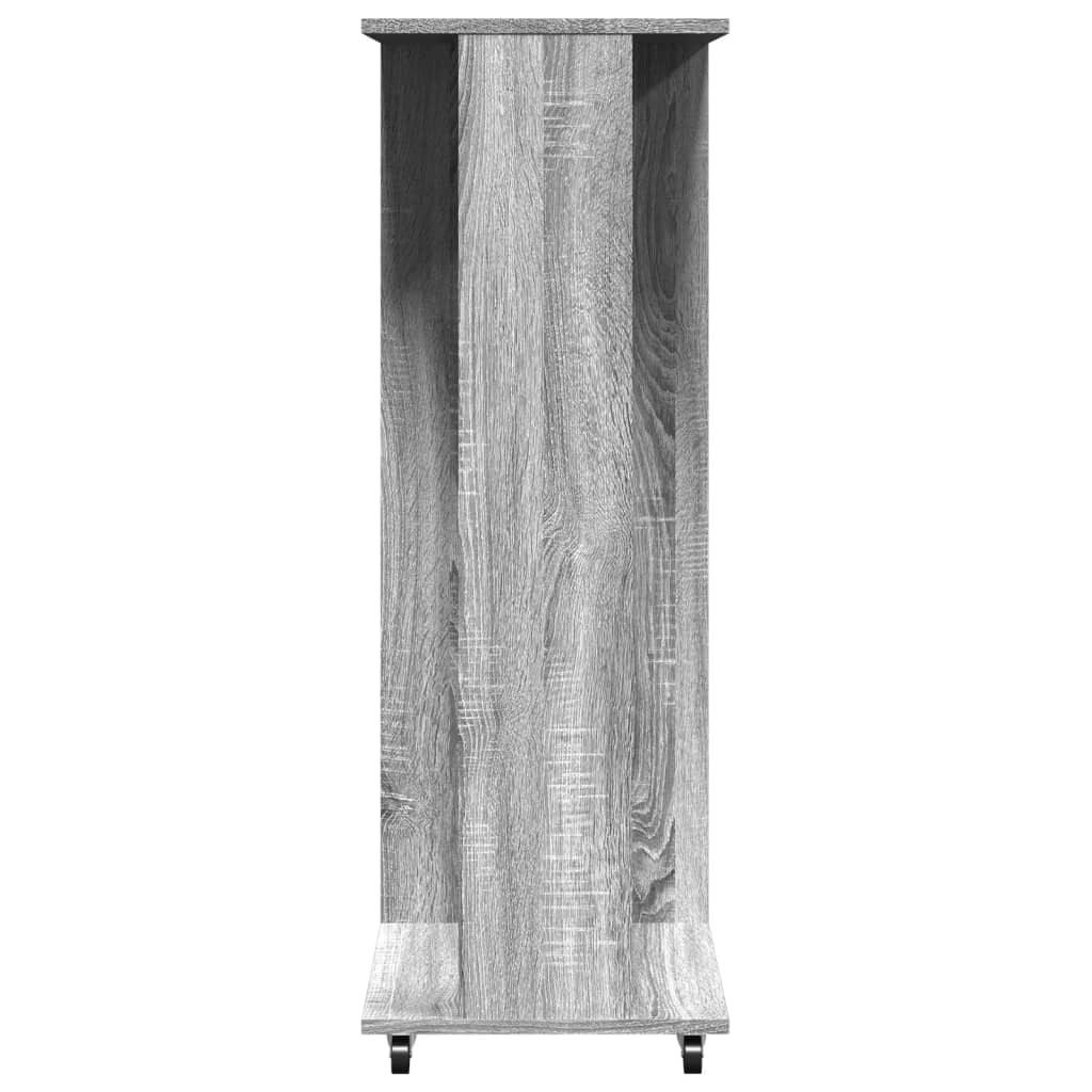 VidaXL Kledingkast met wielen 102x38x110 cm hout grijs sonoma eiken