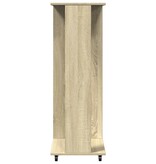 VidaXL Kledingkast met wielen 102x38x110 cm bewerkt hout sonoma eiken