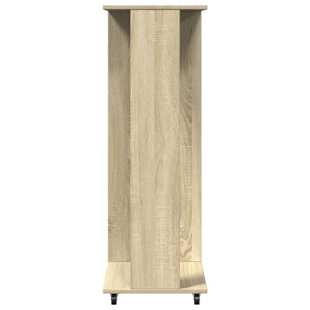 VidaXL Kledingkast met wielen 102x38x110 cm bewerkt hout sonoma eiken