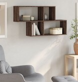 VidaXL Wandschap 100x20x53 cm bewerkt hout bruin eikenkleurig