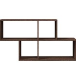 VidaXL Wandschap 100x20x53 cm bewerkt hout bruin eikenkleurig