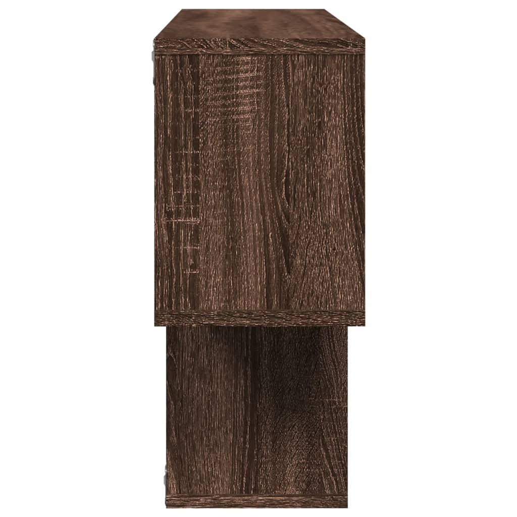 VidaXL Wandschap 100x20x53 cm bewerkt hout bruin eikenkleurig