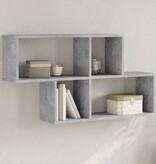 VidaXL Wandschap 100x20x53 cm bewerkt hout betongrijs