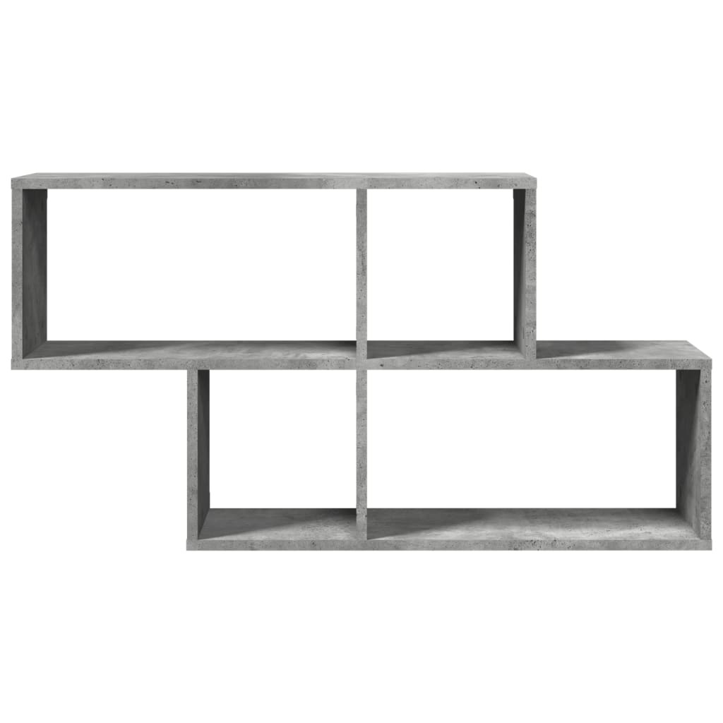 VidaXL Wandschap 100x20x53 cm bewerkt hout betongrijs