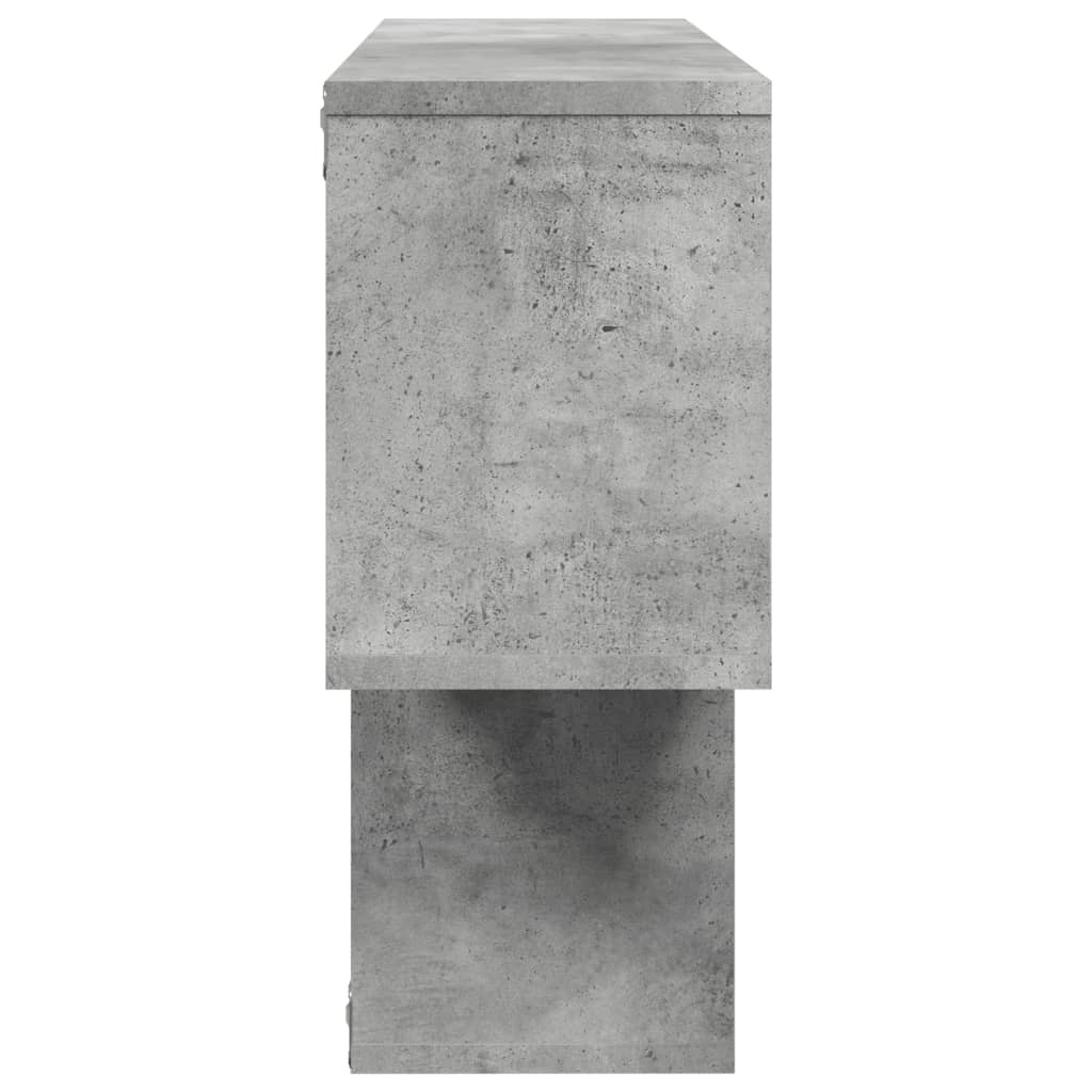 VidaXL Wandschap 100x20x53 cm bewerkt hout betongrijs