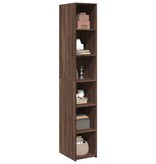 VidaXL Hoge kast 30x41x185 cm bewerkt hout bruin eikenkleurig