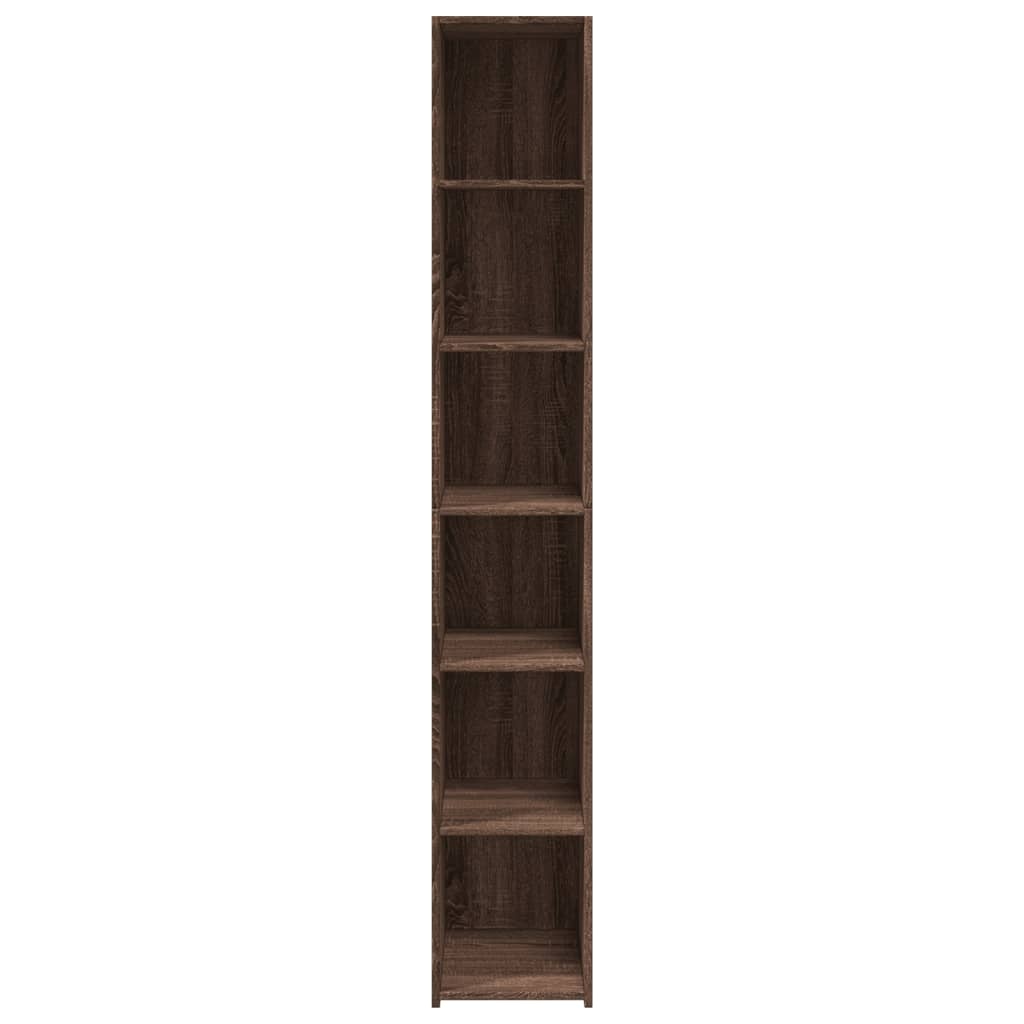 VidaXL Hoge kast 30x41x185 cm bewerkt hout bruin eikenkleurig