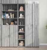 VidaXL Hoge kast 30x41x185 cm bewerkt hout grijs sonoma eikenkleurig