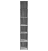 VidaXL Hoge kast 30x41x185 cm bewerkt hout grijs sonoma eikenkleurig