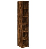 VidaXL Hoge kast 30x41x185 cm bewerkt hout gerookt eikenkleurig