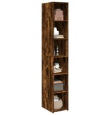 VidaXL Hoge kast 30x41x185 cm bewerkt hout gerookt eikenkleurig