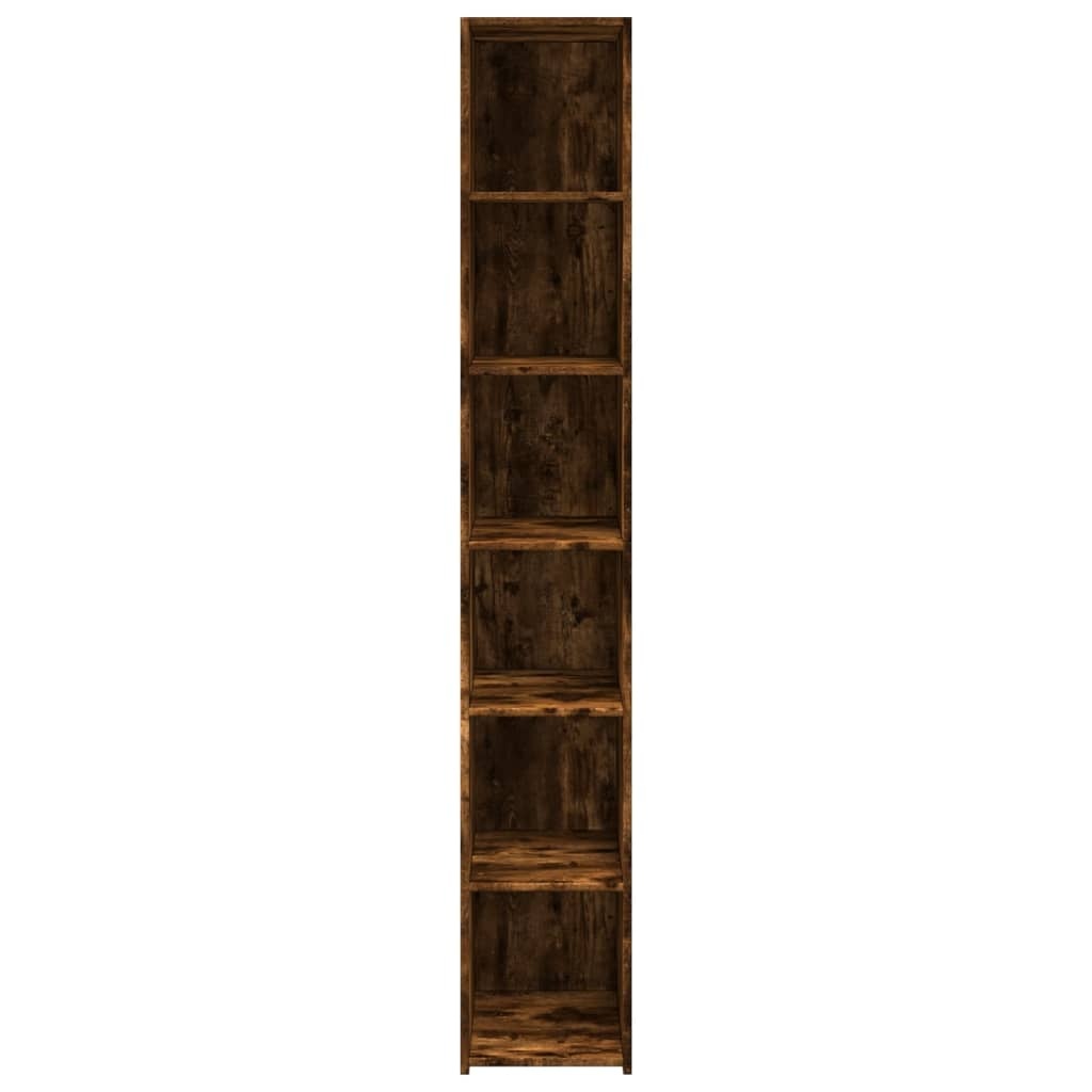 VidaXL Hoge kast 30x41x185 cm bewerkt hout gerookt eikenkleurig