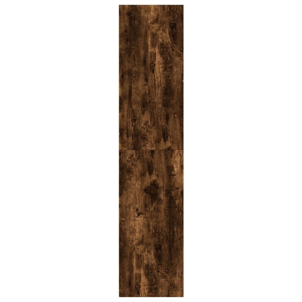 VidaXL Hoge kast 30x41x185 cm bewerkt hout gerookt eikenkleurig