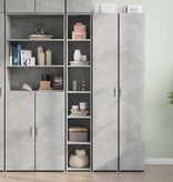 VidaXL Hoge kast 30x41x185 cm bewerkt hout betongrijs