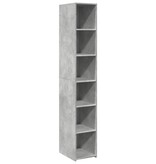 VidaXL Hoge kast 30x41x185 cm bewerkt hout betongrijs