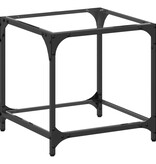 VidaXL Salontafel met transparant glazen blad 40x40x40 cm staal