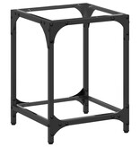 VidaXL Salontafel met transparant glazen blad 30x30x40 cm staal