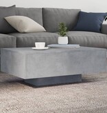 VidaXL Salontafel met LED-verlichting 85x55x31 cm betongrijs