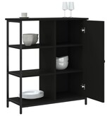VidaXL Dressoir 70x30x80 cm bewerkt hout zwart