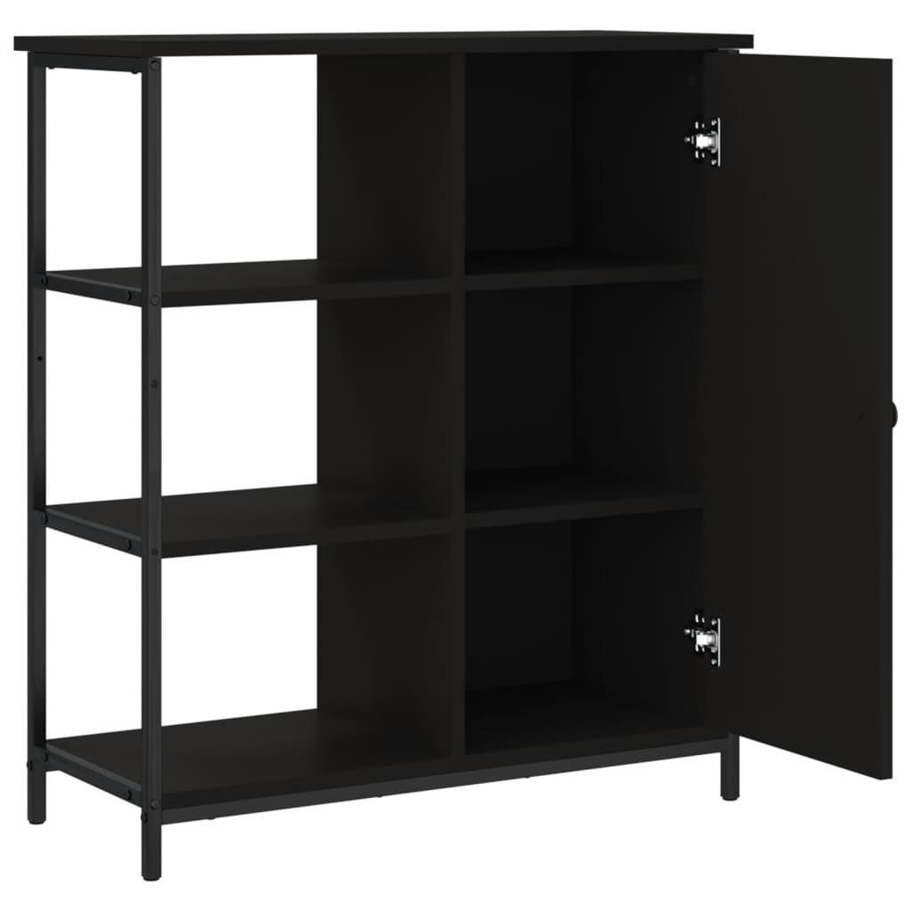 VidaXL Dressoir 70x30x80 cm bewerkt hout zwart