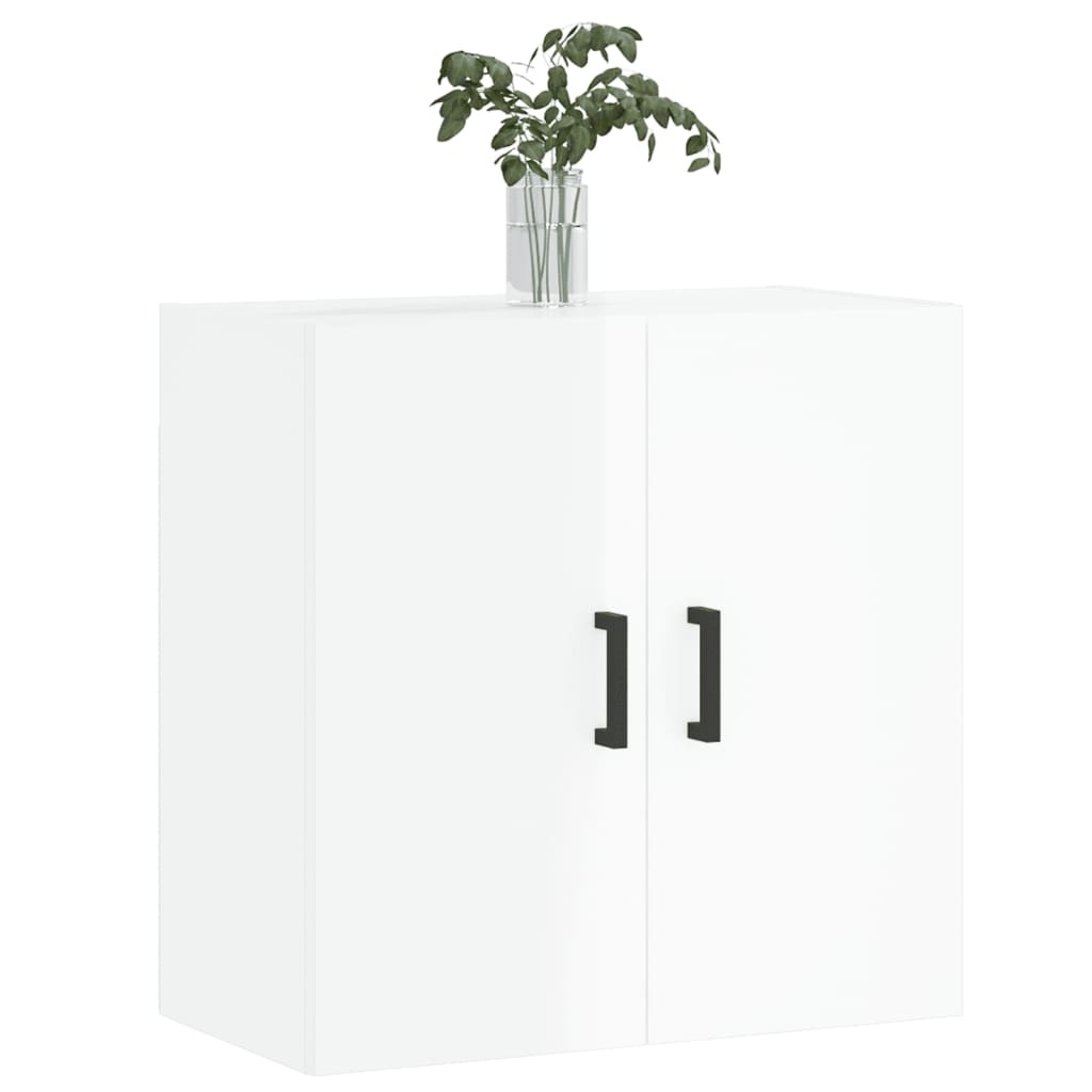 VidaXL Wandkast 60x31x60 cm bewerkt hout hoogglans wit