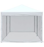VidaXL Partytent inklapbaar met zijwanden 3x6 m wit