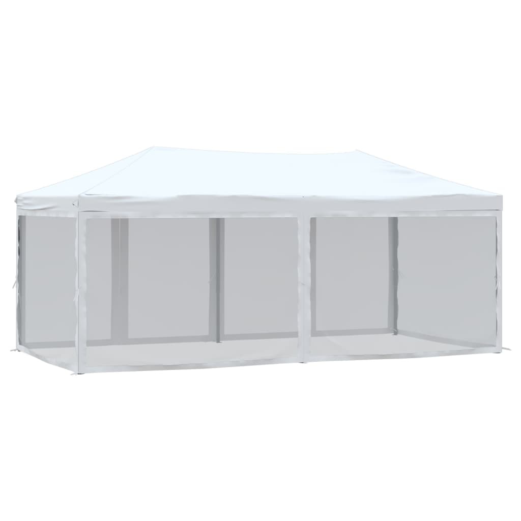 VidaXL Partytent inklapbaar met zijwanden 3x6 m wit
