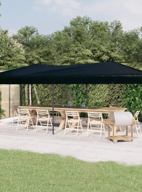 VidaXL Partytent inklapbaar 3x6 m zwart