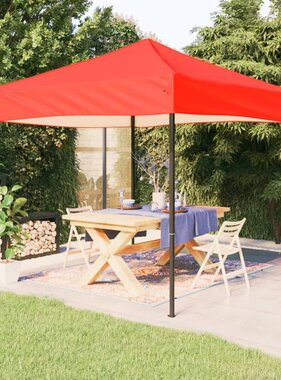 VidaXL Partytent inklapbaar 3x3 m rood
