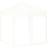 VidaXL Partytent inklapbaar met zijwanden 2x2 m wit