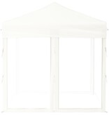 VidaXL Partytent inklapbaar met zijwanden 2x2 m wit