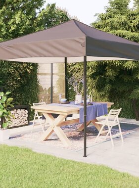 VidaXL Partytent inklapbaar 2x2 m taupe