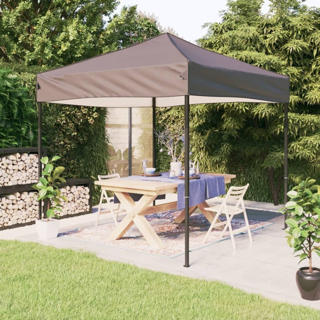 VidaXL Partytent inklapbaar 2x2 m taupe