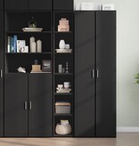 VidaXL Hoge kast 30x41x185 cm bewerkt hout zwart