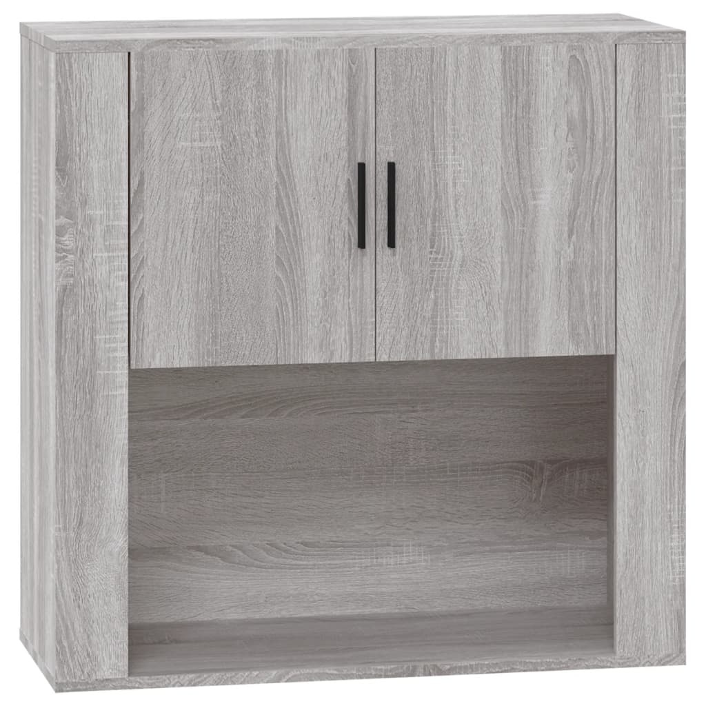 VidaXL Wandkast 80x33x80 cm bewerkt hout grijs sonoma eikenkleurig