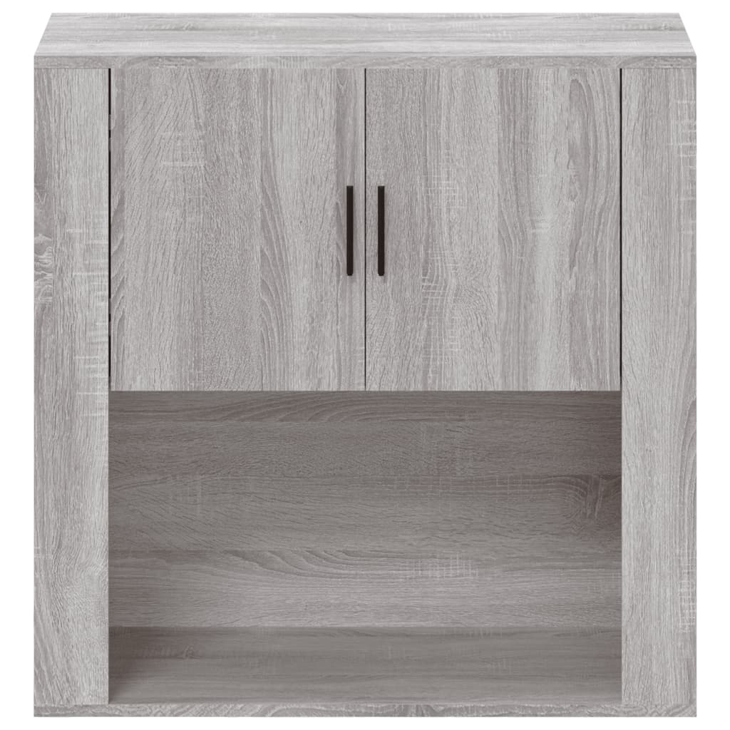 VidaXL Wandkast 80x33x80 cm bewerkt hout grijs sonoma eikenkleurig